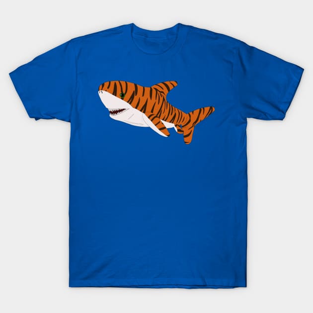 Cute Tiger Shark T-Shirt by Ferrajito